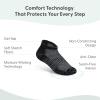image:imageOrthofeet Low Cut NonBinding NonConstrictive Circulation Seam Free Black Socks 3 PackBlack