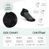 image:imageOrthofeet Low Cut NonBinding NonConstrictive Circulation Seam Free Black Socks 3 PackBlack