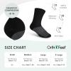 image:imageOrthofeet MidCalf Compression Sock  1825 mmHg  Ideal Support for Medical Needs Nurses Pregnancy and TravelBlack