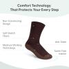 image:imageOrthofeet NonBinding NonConstrictive Circulation Seam Free Casual Dress Socks 3 PackDark Brown