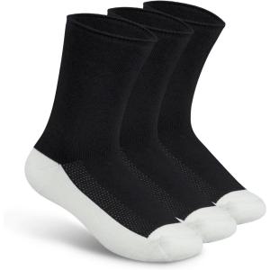 image:imageOrthofeet Extra Roomy NonBinding NonConstrictive Circulation Seam Free Socks 3 PackBlack