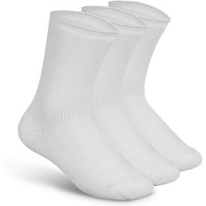 image:imageOrthofeet Extra Roomy NonBinding NonConstrictive Circulation Seam Free Socks 3 PackWhite