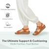 image:imageOrthofeet Womens Orthopedic Chloe Adjustable Leather Wedge SandalSpice