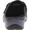 image:imageOrthofeet Womens Orthopedic Irma Adjustable Slip Resistant Leather ClogBlack
