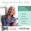 image:imageOrthofeet Womens Orthopedic Malibu Adjustable ThreeStrap SandalPewter