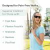 image:imageOrthofeet Womens Orthopedic Naxos Adjustable Leather Strap SandalBlack