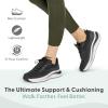 image:imageOrthofeet Womens Orthopedic Relay Max Cushion Grippy Running SneakerBlack