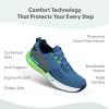 image:imageOrthofeet Womens Orthopedic Relay Max Cushion Grippy Running SneakerBlueGreen