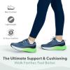 image:imageOrthofeet Womens Orthopedic Relay Max Cushion Grippy Running SneakerBlueGreen