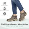 image:imageOrthofeet Womens Orthopedic Siena WaterRepellent SlipResistant Leather BootTaupe