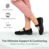 image:imageOrthofeet Womens Orthopedic Springfield Adjustable Stretch Mary JaneBlack