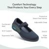image:imageOrthofeet Womens Orthopedic Springfield Adjustable Stretch Mary JaneBlack