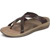 image:imageOrthofeet Womens Orthopedic Clio Adjustable SlipOn SandalBrown