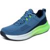 image:imageOrthofeet Womens Orthopedic Relay Max Cushion Grippy Running SneakerBlueGreen