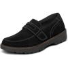 image:imageOrthofeet Womens Orthopedic Shelly WaterRepellent Suede LoaferBlack