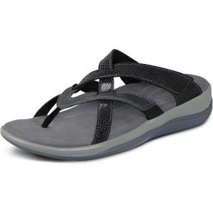 image:imageOrthofeet Womens Orthopedic Clio Adjustable SlipOn SandalBlack