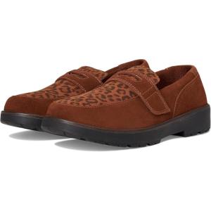 image:imageOrthofeet Womens Orthopedic Shelly WaterRepellent Suede LoaferLeopard