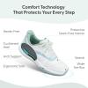 image:imageOrthofeet Womens Ace Orthopedic Pickleball ShoesWhiteBlueGreen