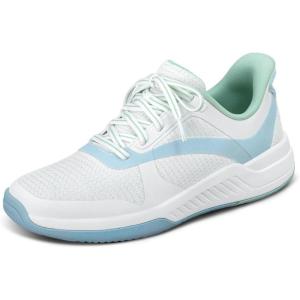 image:imageOrthofeet Womens Ace Orthopedic Pickleball ShoesWhiteBlueGreen