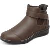 image:imageOrthofeet Womens Orthopedic Blaire HandsFree Water Repellent BootChocolate