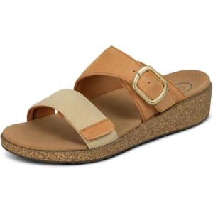 image:imageOrthofeet Womens Orthopedic Cybill Wedge Sandals Toffee Size 6Toffee
