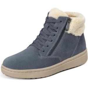 image:imageOrthofeet Womens Orthopedic Elin Water Repellent Sneaker BootSlate Grey