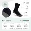 image:imageOrthofeet Extra Roomy NonBinding NonConstrictive Circulation Seam Free Black Socks 3 Pack