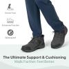 image:imageOrthofeet Mens Orthopedic Dalton HandsFree Waterproof Hiking BootGrey
