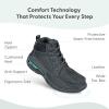 image:imageOrthofeet Mens Orthopedic Ryder SlipResistant DualZip Leather BootBlack