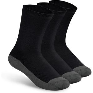 image:imageOrthofeet Extra Roomy NonBinding NonConstrictive Circulation Seam Free Black Socks 3 Pack