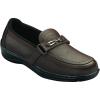image:imageOrthofeet Womens Orthopedic Chelsea Adjustable Leather Dress LoaferBrown