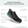image:imageOrthofeet Mens Orthopedic Fairway HandsFree Water Repellent Golf ShoeBlackGrey