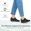 image:imageOrthofeet Womens Eve Orthopedic Arch Support Wedge ShoesBlack