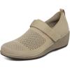 image:imageOrthofeet Womens Eve Orthopedic Arch Support Wedge ShoesBeige