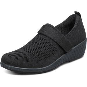 image:imageOrthofeet Womens Eve Orthopedic Arch Support Wedge ShoesBlack