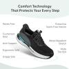 image:imageOrthofeet Womens Orthopedic Nira HandsFree WaterRepellent Walking SneakerBlack