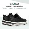 image:imageOrthofeet Womens Orthopedic Nira HandsFree WaterRepellent Walking SneakerBlack