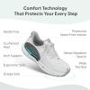 image:imageOrthofeet Womens Orthopedic Nira HandsFree WaterRepellent Walking SneakerWhite