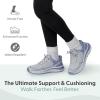 image:imageOrthofeet Womens Orthopedic Nira Trail HandsFree WaterRepellent Hiking SneakerGreyPeriwinkle