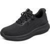 image:imageOrthofeet Womens Orthopedic Nira HandsFree WaterRepellent Walking SneakerAll Black