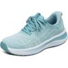 image:imageOrthofeet Womens Orthopedic Nira HandsFree WaterRepellent Walking SneakerTurquoise