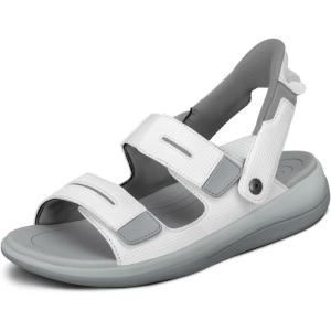 image:imageOrthofeet Womens Orthopedic Calypso HandsFree Adjustable Water SandalWhite