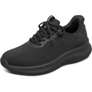 image:imageOrthofeet Womens Orthopedic Nira HandsFree WaterRepellent Walking SneakerAll Black