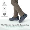 image:imageOrthofeet Mens Orthopedic Tilos Trail HandsFree WaterRepellent Hiking SneakerGreyTeal