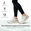 image:imageOrthofeet Womens Orthopedic Dart HandsFree SlipOn Running SneakerTaupe