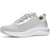 image:imageOrthofeet Womens Orthopedic Relay Max Cushion Grippy Running SneakerGraySilverMint
