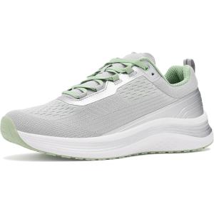 image:imageOrthofeet Womens Orthopedic Relay Max Cushion Grippy Running SneakerGraySilverMint