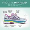 image:imageOrthofeet Womens Orthopedic Verve Adjustable TieLess Walking SneakerFuchsia