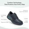image:imageOrthofeet Mens Orthopedic Avery Island Leather Casual Dress ShoeBlack