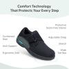 image:imageOrthofeet Mens Orthopedic Bismarck Adjustable Stretch Casual ShoeBlack